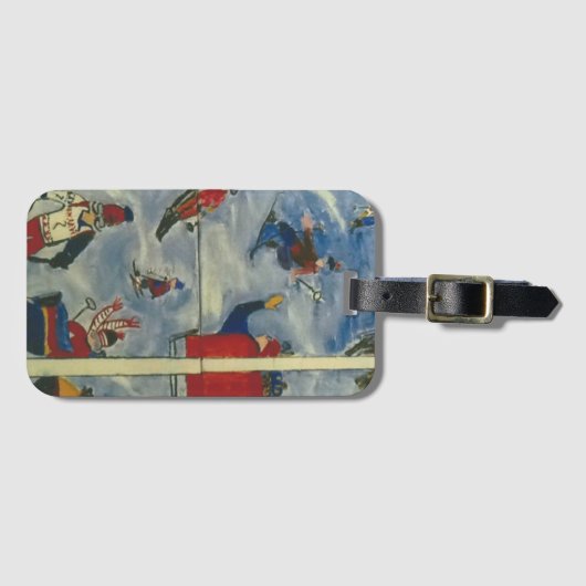 Étiquette À Bagage Skieurs (Devant Horizontal)