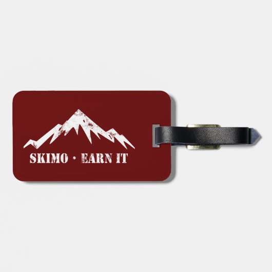 Étiquette À Bagage Skimo, Gagnez-Le (Dos horizontal)