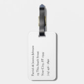 Étiquette À Bagage Skink coupé la queue par bleu (Dos Vertical)