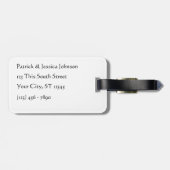 Étiquette À Bagage Skink coupé la queue par bleu (Dos horizontal)