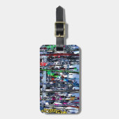 Étiquette À Bagage Skis and Poles (Devant Vertical)