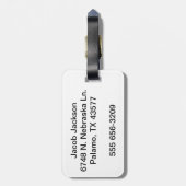 Étiquette À Bagage Skyline de l'Illinois (Dos Vertical)