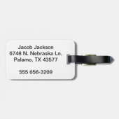 Étiquette À Bagage Skyline de l'Illinois (Dos horizontal)