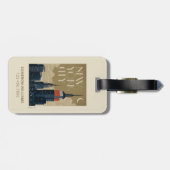 Étiquette À Bagage Skyline de New York (Dos horizontal)