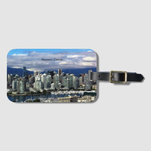 Étiquette À Bagage Skyline de Vancouver, Canada