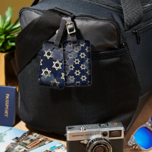 Étiquette À Bagage SlipperyJoe's Happy Hanoukka multiple Star de Davi