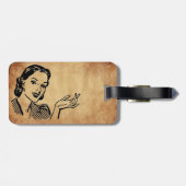 Étiquette À Bagage SlipperyJoe's Princess clap marchant drôle les ann (Dos horizontal)