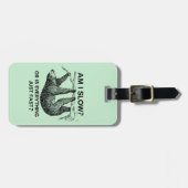 Étiquette À Bagage Sloth à I Slow ? (Devant horizontal)