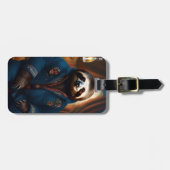 Étiquette À Bagage Sloth Dans Sa Veste À Boire, (Devant horizontal)