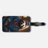 Étiquette À Bagage Sloth Dans Sa Veste À Boire, (Dos horizontal)