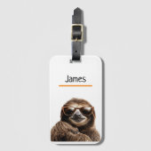 Étiquette À Bagage Sloth personnalisé (Devant Vertical)