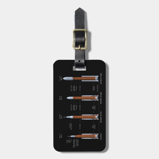 Étiquette À Bagage SLS Space Launch System Rockets (Devant Vertical)