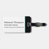 Étiquette À Bagage SLYTHERIN™ House Double Snake Locket Graphique (Dos horizontal)