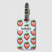 Étiquette À Bagage Smart Fraise (Devant Vertical)