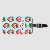 Étiquette À Bagage Smart Fraise (Devant Horizontal)