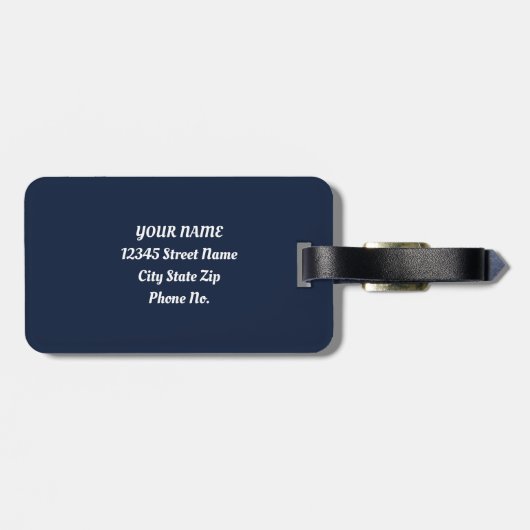 Étiquette À Bagage Smarty Llama Chic (Dos horizontal)