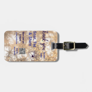 Étiquette À Bagage Snap tag partager les médias sociaux q r code part