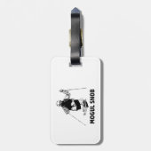 Étiquette À Bagage Snob du Ski Bossu (Dos Vertical)