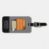 Étiquette À Bagage Snoopy Halloween Spider Web Doghouse (Devant horizontal)