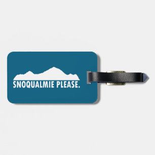 Étiquette À Bagage Snoqualmie Washington S'il vous plaît