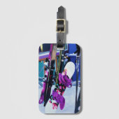 Étiquette À Bagage Snow Time (Devant Vertical)