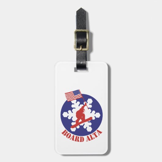 Étiquette À Bagage Snowboard Alta (Devant Vertical)