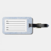 Étiquette À Bagage snowboardeur (Dos horizontal)