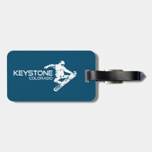 Étiquette À Bagage Snowboardeur de Keystone Colorado
