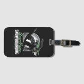 Étiquette À Bagage Snowboarding (Devant Horizontal)