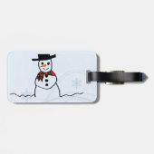 Étiquette À Bagage Snowman (Dos horizontal)