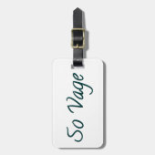 Étiquette À Bagage so vage (Devant Vertical)