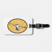 Étiquette À Bagage Soaring Falcon Bold Bird of Prey (Devant horizontal)