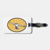 Étiquette À Bagage Soaring Falcon Bold Bird of Prey (Dos horizontal)