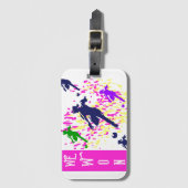 ÉTIQUETTE À BAGAGE SOCCER (Devant Vertical)