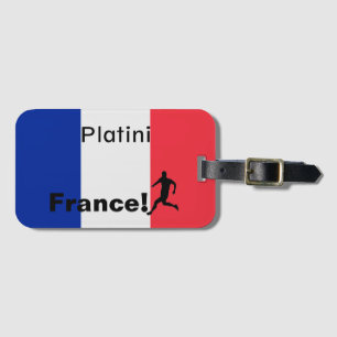 Étiquette À Bagage Soccer France, personnalisable