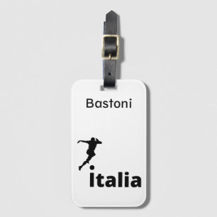 Étiquette À Bagage Soccer Italie, personnalisable