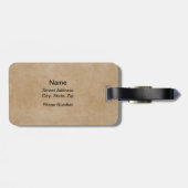 Étiquette À Bagage Soccer Torn (Personnalisé) (Dos horizontal)