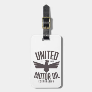 Étiquette À Bagage Société de pétrole moteur unie,