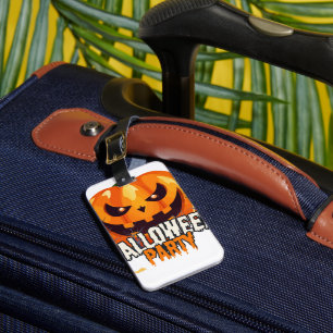 Étiquette À Bagage Soirée Halloween – Création de citrouilles de Jack
