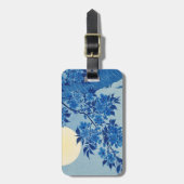 Étiquette À Bagage Soirée Lune Arbre Bleu Lune (Devant Vertical)