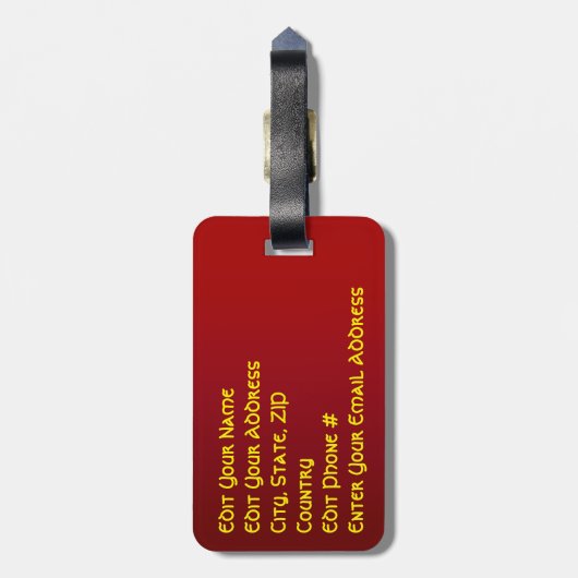 Étiquette À Bagage Soldat Jouet Nutty Nutcracker (Dos Vertical)