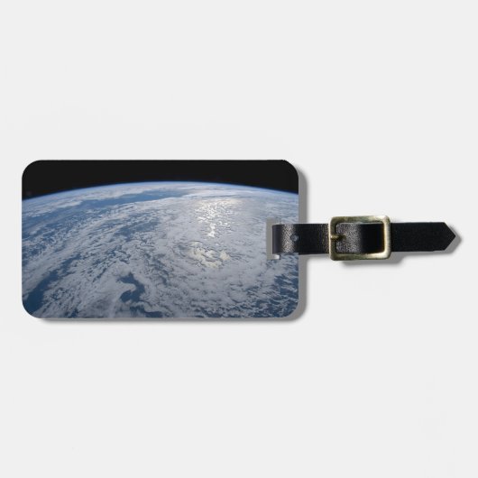 Étiquette À Bagage Soleil Brillant Sur L'Océan Pacifique Sud. (Devant horizontal)