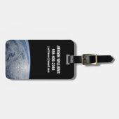 Étiquette À Bagage Soleil Brillant Sur L'Océan Pacifique Sud. (Devant horizontal)