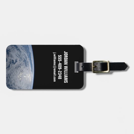 Étiquette À Bagage Soleil Brillant Sur L'Océan Pacifique Sud. (Devant horizontal)