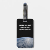 Étiquette À Bagage Soleil Brillant Sur L'Océan Pacifique Sud. (Dos Vertical)