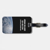 Étiquette À Bagage Soleil Brillant Sur L'Océan Pacifique Sud. (Dos horizontal)