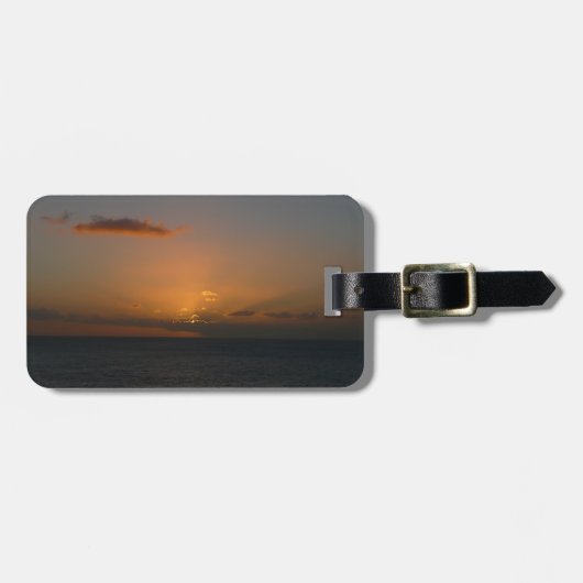 Étiquette À Bagage Soleil derrière les nuages II (Devant horizontal)