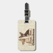 Étiquette À Bagage Sommeils avec des chiwawas (Devant Vertical)