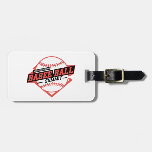 Étiquette À Bagage Sommet de baseball 2025 (Devant horizontal)