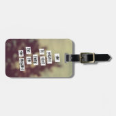 Étiquette À Bagage Son étiquette de bagage de la vie (Devant horizontal)